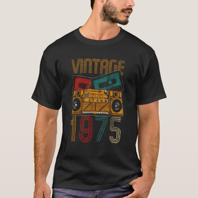Camiseta Vintage Birthday Gifts Retro 50th Birthday  Unisex (Anverso)