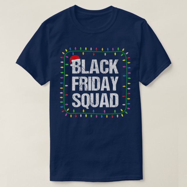 Camiseta Vintage Black Friday Squad Navidades Light (Diseño del anverso)