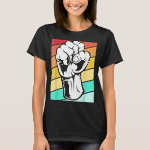 Camiseta Vintage Black History Month Fist Women Hombres 6