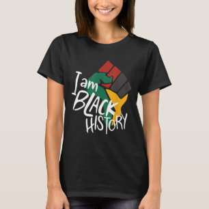 Camiseta Vintage Black History Month Fist Women Men