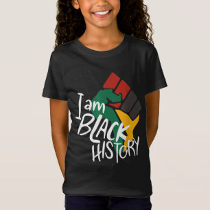 Camiseta Vintage Black History Month Fist Women Men