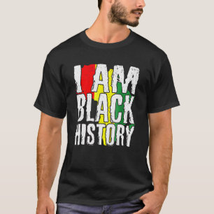 Camiseta Vintage Black History Month Shirt Fist Hombres