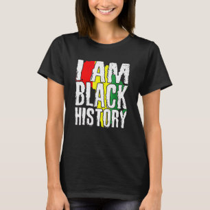 Camiseta Vintage Black History Month Shirt Fist Hombres