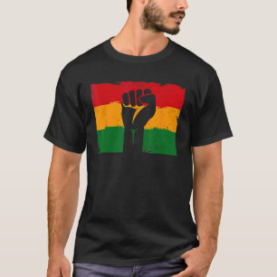 Camiseta Vintage Black History Month Shirt Fist Women S
