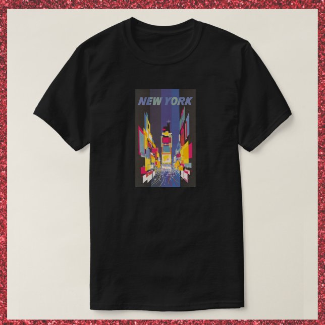 Camiseta Vintage Black New York Times Square Poster (Subido por el creador)