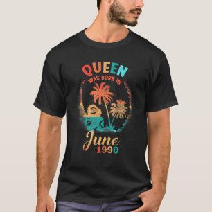 Camiseta Vintage Black Queen June Cumpleaños, increíble des