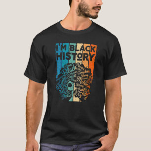 Camiseta Vintage Black Strong Confie Women Histor Negro