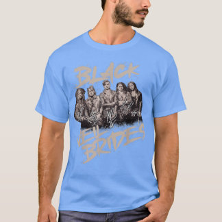 Camiseta Vintage Blacks Veils Art Birds Band Music Legend