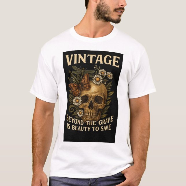 Camiseta Vintage Bloom & Bones” (Anverso)