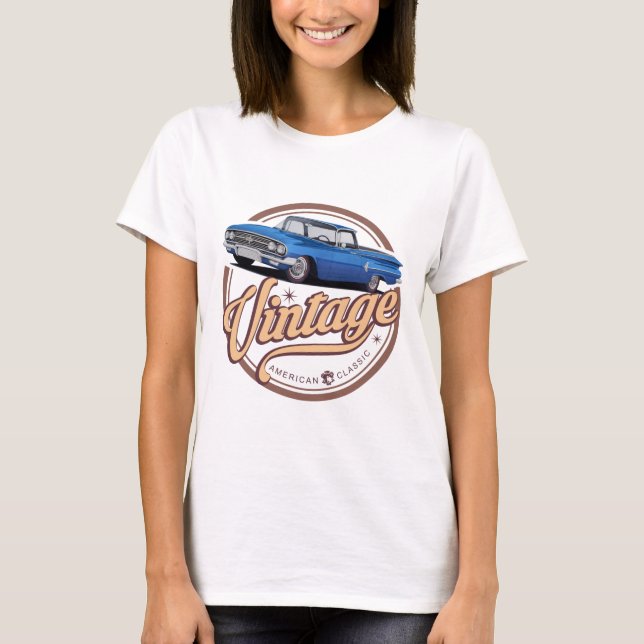 Camiseta Vintage Blue El Camino (Anverso)