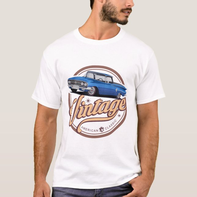 Camiseta Vintage Blue El Camino (Anverso)
