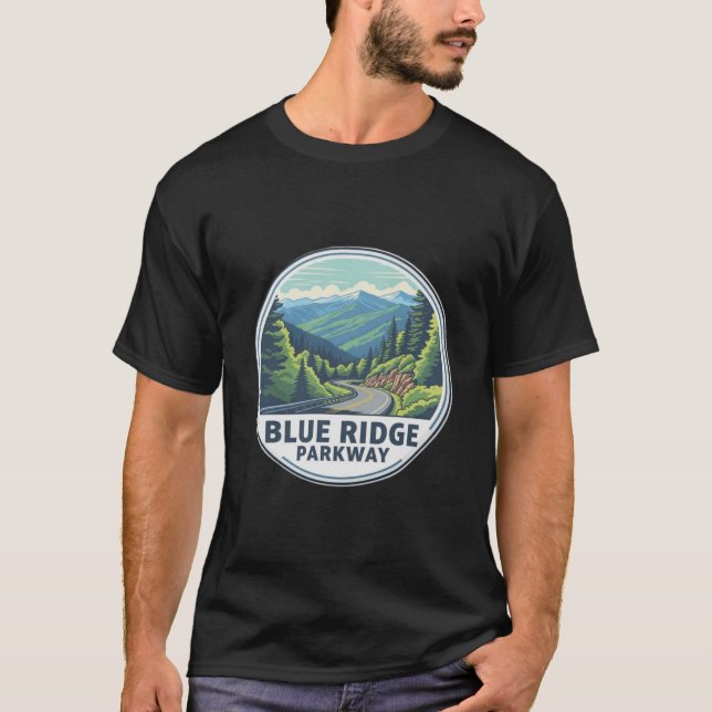 Camiseta Vintage Blue Ridge Parkway (Anverso)