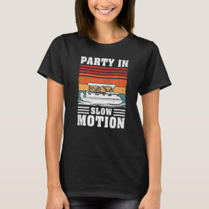 Camiseta Vintage Boating Fiesta En Barco De Pontón En Movim