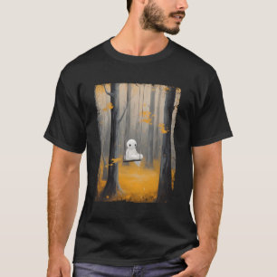 Camiseta Vintage Bompkinn Ghost Swing In the Forest Gothic
