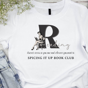 Camiseta Vintage Bookish Womish Leading Book Club