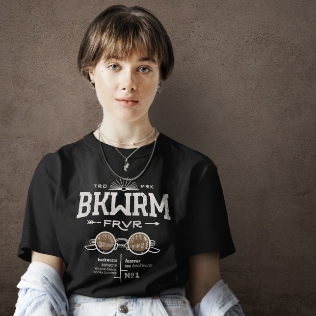 Camiseta Vintage Bookworm BKWRM (Bookworm Forever BKWRM FRVR Vintage T-shirt)