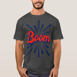 Camiseta Vintage Boom Firecracker 4 de julio Independencia 