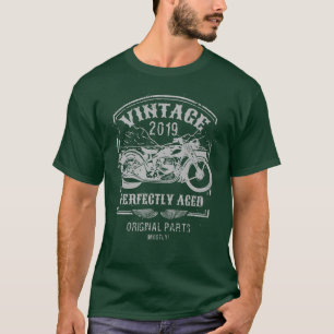 Camiseta Vintage born in 2019 Motorcycle, bikers riders Cla