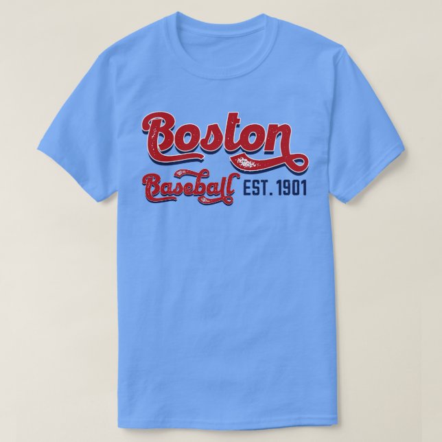 Camiseta Vintage Boston Baseball Est 1901 (Diseño del anverso)