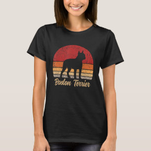 Camiseta Vintage Boston Terrier Dog Mascotas Hombres Mujere
