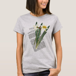 Camiseta Vintage Botanical Narcissus T-Shirt