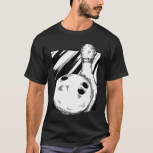 Camiseta Vintage Bowling Pin Bowler Bowler Ball Strike Bow
