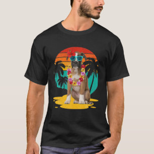 Camiseta Vintage Boxer Lover Con Gafas De Sol Hawai Summ