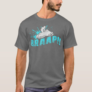 Camiseta Vintage Braap Snowmobile Rider Snowmobling