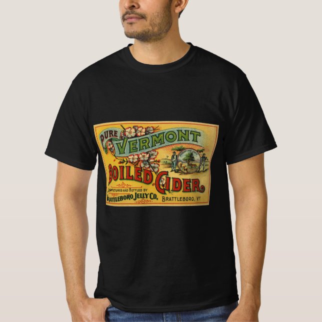 Camiseta Vintage Brattleboro Jelly Boiled Cider Vermont (Anverso)