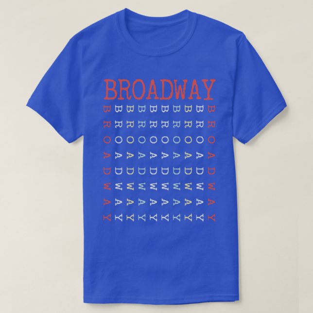 Camiseta vintage Broadway (Diseño del anverso)