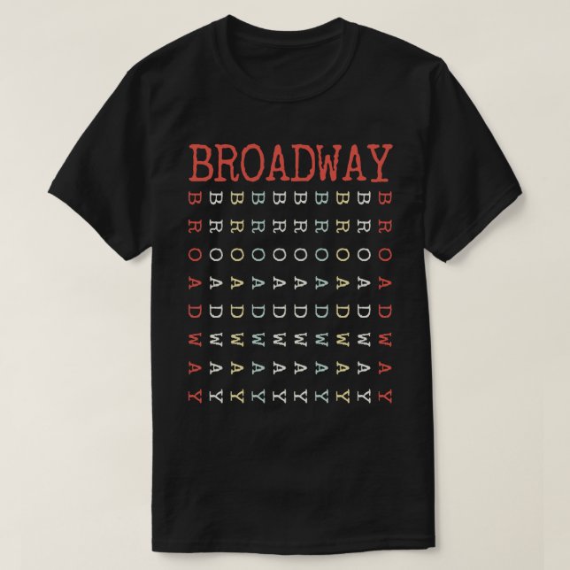 Camiseta vintage Broadway (Diseño del anverso)