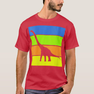 Camiseta Vintage Brontosaurus Dinosaur VNeck