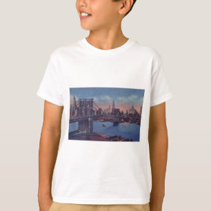 Camiseta Vintage Brooklyn Bridge