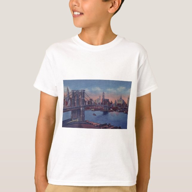 Camiseta Vintage Brooklyn Bridge (Anverso)