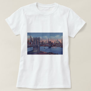 Camiseta Vintage Brooklyn Bridge