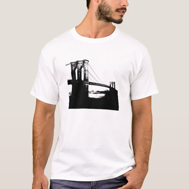 Camiseta Vintage Brooklyn Bridge (Anverso)