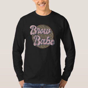 Camiseta Vintage Brow Babe Eyebrow Brow Tech Br Artista de 