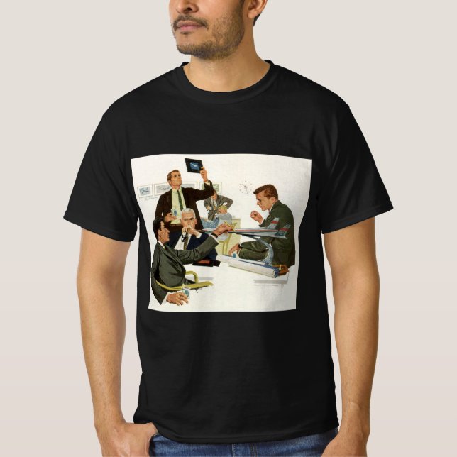 Camiseta Vintage Business, reunión de ejecutivos de aerolín (Anverso)