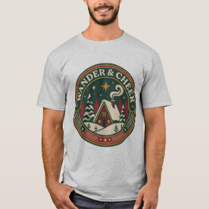 Camiseta Vintage Cabin Christmas Tee Wander y Aleg