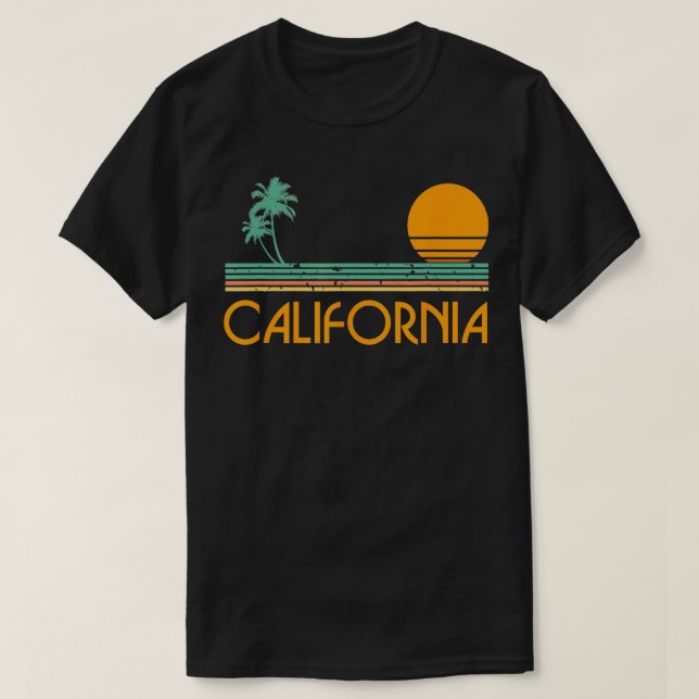 Camiseta Vintage California Beach (Diseño del anverso)