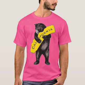 Camiseta Vintage California Bear Hug Ilustracion
