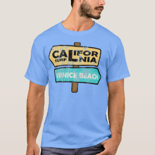 Camiseta Vintage California Surf Rótulo Pegatina