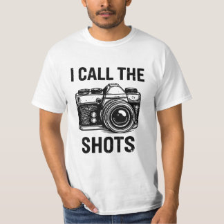 Camiseta Vintage Camera I Call The Shots Fun Photographer 