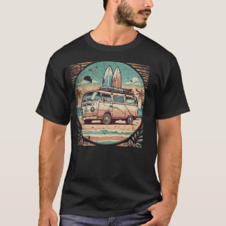 Camiseta Vintage Camper Van Beach