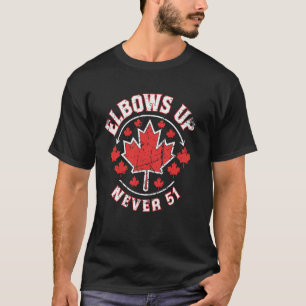 Camiseta Vintage Canadá Codos Arriba Nunca 51