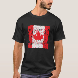 Camiseta Vintage Canadá Orgullo Canadá Día Canario de hojas