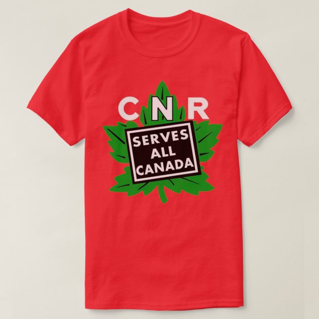 Camiseta Vintage Canadian National Railways 1 (Diseño del anverso)