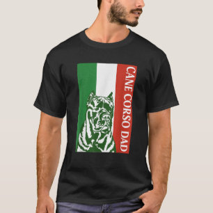 Camiseta Vintage Cane Corso Italiano Dad Dog Bandera de Ita