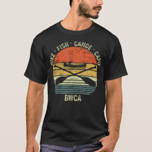 Camiseta Vintage Canoeing Bwca Outdoor Hike Fish Canoe Camp
