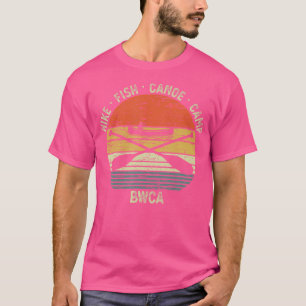 Camiseta Vintage Canoeing Bwca Outdoor Hike Fish Canoe Camp